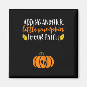 Pumpkin Pregnancy Announcement Halloween Byby  Magnet