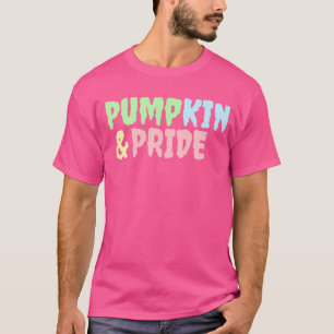 Pumpkin & pride Halloween t-shirt proud pink