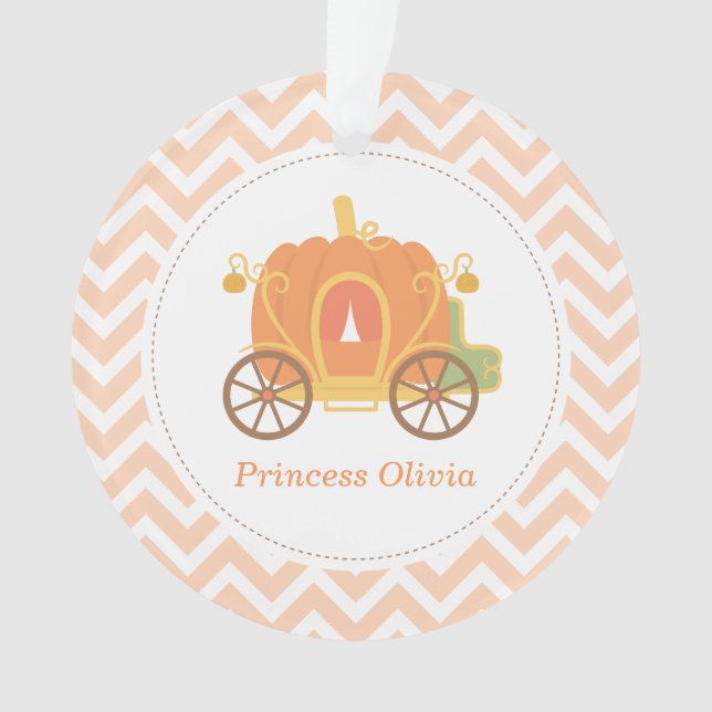 Pumpkin Princess Carriage Girls Room Decor Ornament (Front)