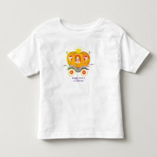 Pumpkin Princess Carriage Wildflowers Birthday Toddler T-Shirt