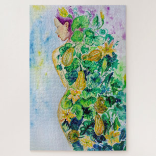 Pumpkin Princess Jigsaw Puzzle Painting