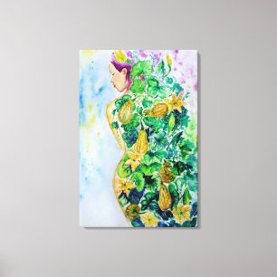Pumpkin Princess Painting Canvas - Painting Print