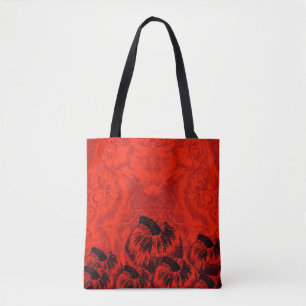 Pumpkin Print Halloween Orange Tote Bag