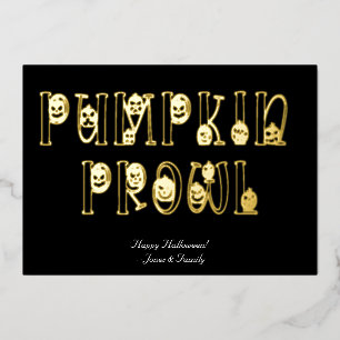 "Pumpkin Prowl" Halloween Typography