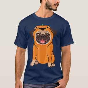 Pumpkin Pug Dog Halloween Thanksgiving Costume Pug T-Shirt