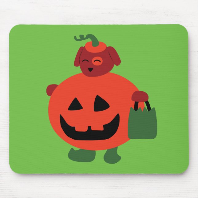 Pumpkin Puppy Mouse Mat (Front)