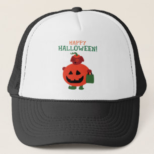 Pumpkin Puppy Trucker Hat