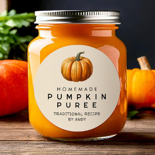 Pumpkin puree homemade recipe canning label