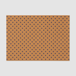Pumpkin + Purple Polka Dots (Large) Tissue Paper