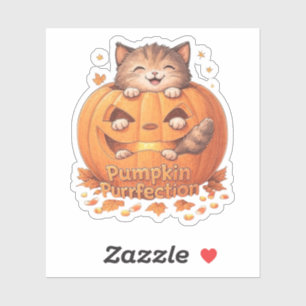 Pumpkin Purrfection – Cute Halloween Cat Vinyl