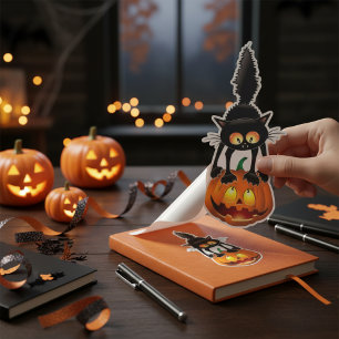 Pumpkin Purrfection: Halloween Black Cat