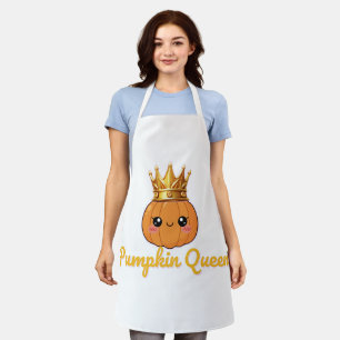 Pumpkin Queen – Cute Fall T-Shirt for Women Apron