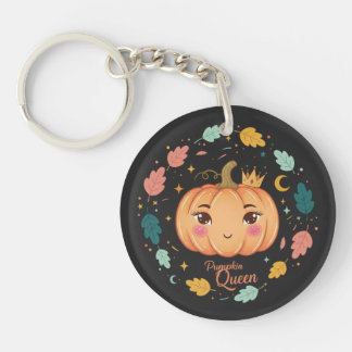 Pumpkin Queen 👑 | Cute Halloween Key Ring