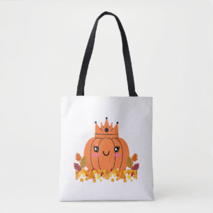 Pumpkin Queen Fall Aesthetic Halloween Shirt Tote Bag