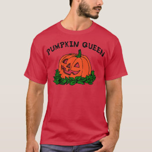 PUMPKIN QUEEN Funny Halloween Creepy Spooky Jack o T-Shirt