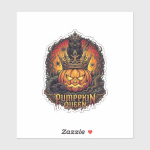 Pumpkin Queen Halloween Owl Spider Black Cat_1