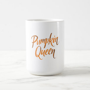 Pumpkin Queen Halloween Sparkle Script Glow T-Shir Coffee Mug