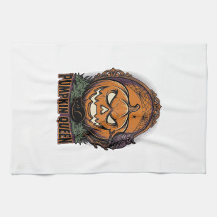 Pumpkin Queen Shirt Vintage Halloween Jack O Lante Tea Towel
