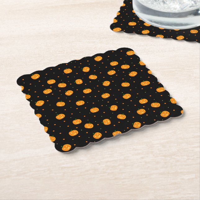 Pumpkin Rain Coasters (Angled)