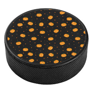 Pumpkin Rain Hockey Puck