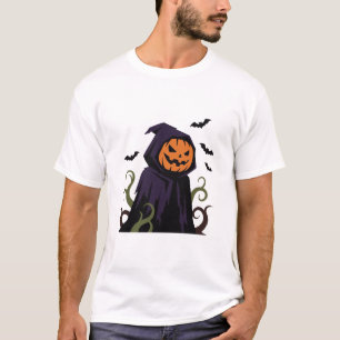 Pumpkin Reaper Halloween T-Shirt