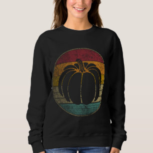 Pumpkin Retro Fruit Fall Autumn Halloween Pie Vint Sweatshirt
