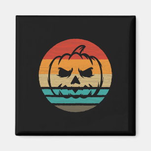 Pumpkin Retro Style Vintage Magnet