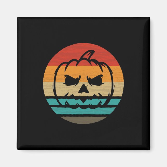 Pumpkin Retro Style Vintage  Magnet (Front)