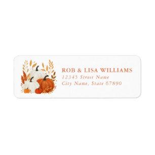 Pumpkin Return Address Label