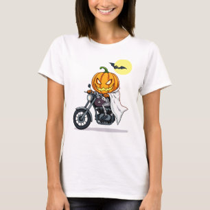 Pumpkin rides motorcycle T-Shirt