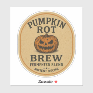 Pumpkin Rot Brew - Halloween Apothecary Label