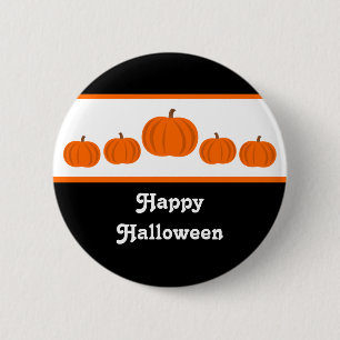 Pumpkin Row Halloween Button
