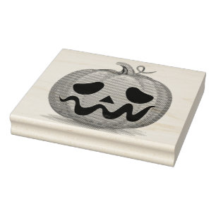 Pumpkin Rubber Stamp
