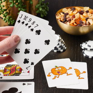 Pumpkin Running Playing Cards