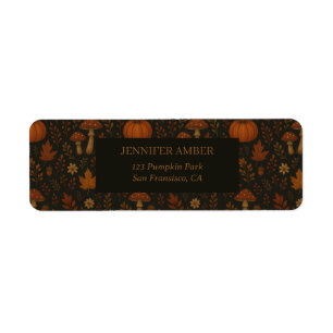 Pumpkin Rustic Fall & Autumn Leaves Seasonal Mail