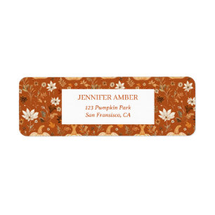 Pumpkin Rustic Fall & Autumn Leaves Seasonal Mail