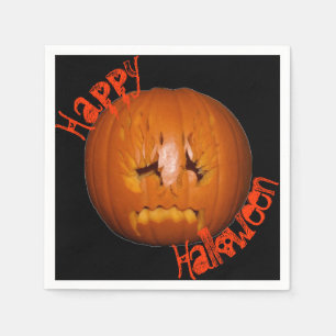 Pumpkin, Sad Flames Napkin