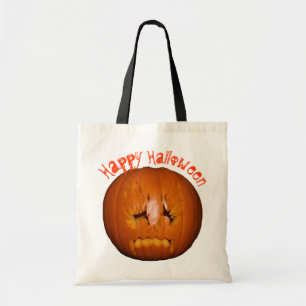 Pumpkin, Sad Flames Tote Bag