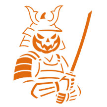 Pumpkin Samurai Halloween Design | Spooky Warrior 