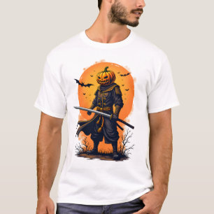 Pumpkin Samurai � Halloween Warrior T-Shirt