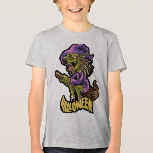 Pumpkin Scarecrow Halloween T-Shirt Tri-Blend Shirt