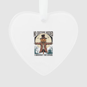Pumpkin Scarecrow Shirt for Spooky Costume Humor Ornament