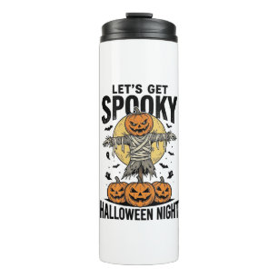 Pumpkin Scarecrow Shirt Vintage Halloween Graphic_ Thermal Tumbler
