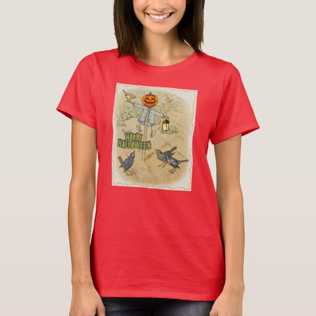 Pumpkin Scarecrow T-Shirt (Front)