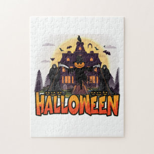 Pumpkin Scary House, Halloween Jigsaw Puzzle