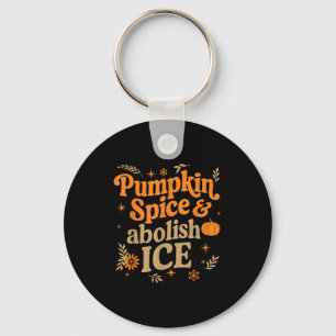 Pumpkin Sce Abolish Ice Anti-trump Resist Fall Hal Key Ring