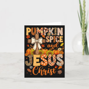 Pumpkin Sce And Jesus Christ Funny Fall Christian Card