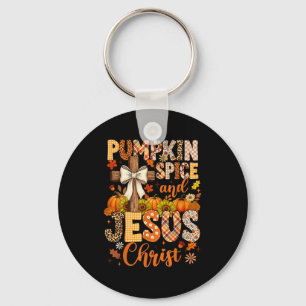 Pumpkin Sce And Jesus Christ Funny Fall Christian  Key Ring