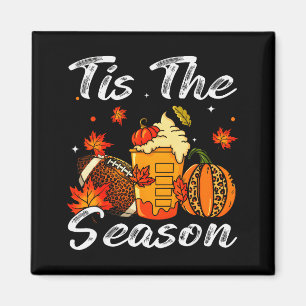 Pumpkin Sce Football Tis The Season Fall Thanksgiv Magnet