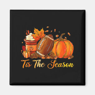 Pumpkin Sce Football Tis The Season Fall Thanksgiv Magnet